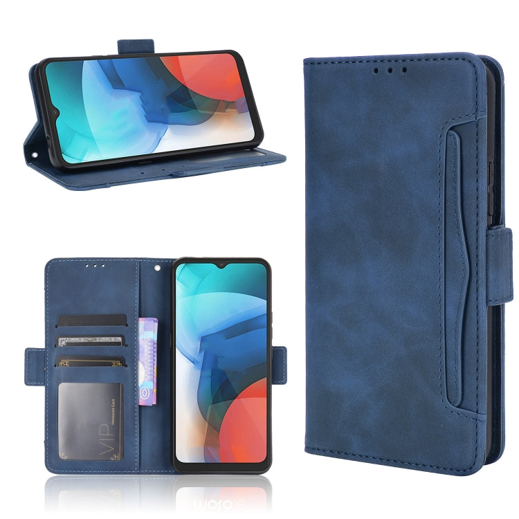 For Motorola Moto E7 Skin Feel Calf Pattern Horizontal Flip Leather Case with Holder & Card Slots & Photo Frame