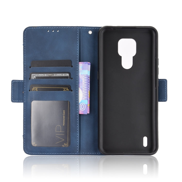 For Motorola Moto E7 Skin Feel Calf Pattern Horizontal Flip Leather Case with Holder & Card Slots & Photo Frame