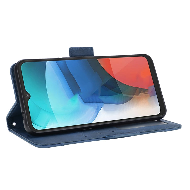 For Motorola Moto E7 Skin Feel Calf Pattern Horizontal Flip Leather Case with Holder & Card Slots & Photo Frame