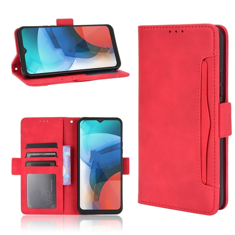For Motorola Moto E7 Skin Feel Calf Pattern Horizontal Flip Leather Case with Holder & Card Slots & Photo Frame