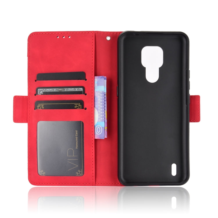For Motorola Moto E7 Skin Feel Calf Pattern Horizontal Flip Leather Case with Holder & Card Slots & Photo Frame