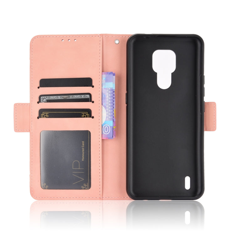 For Motorola Moto E7 Skin Feel Calf Pattern Horizontal Flip Leather Case with Holder & Card Slots & Photo Frame