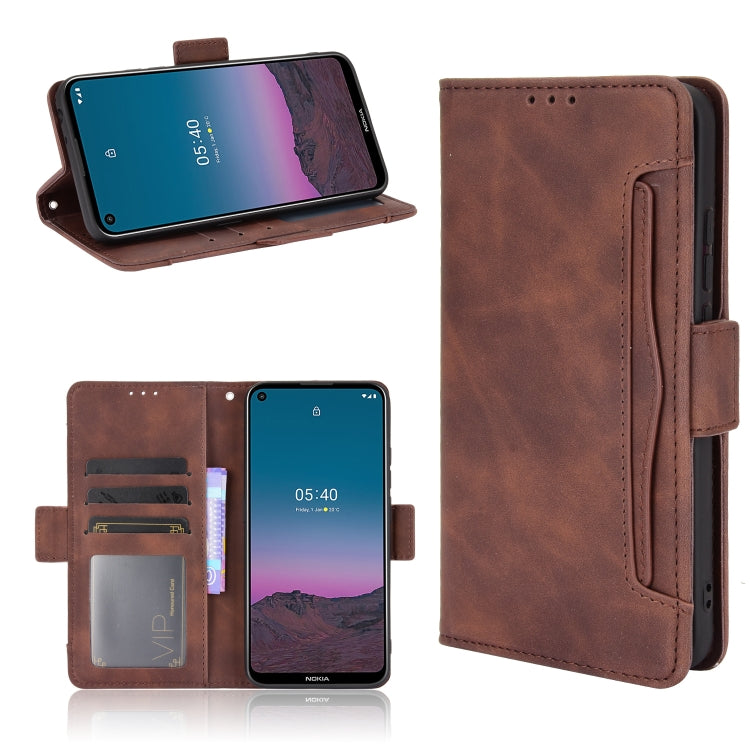 For Nokia 5.4 Skin Feel Calf Pattern Horizontal Flip Leather Case with Holder & Card Slots & Photo Frame