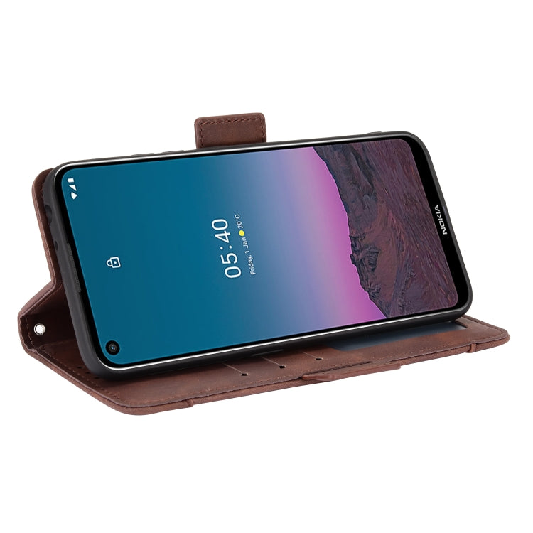 For Nokia 5.4 Skin Feel Calf Pattern Horizontal Flip Leather Case with Holder & Card Slots & Photo Frame