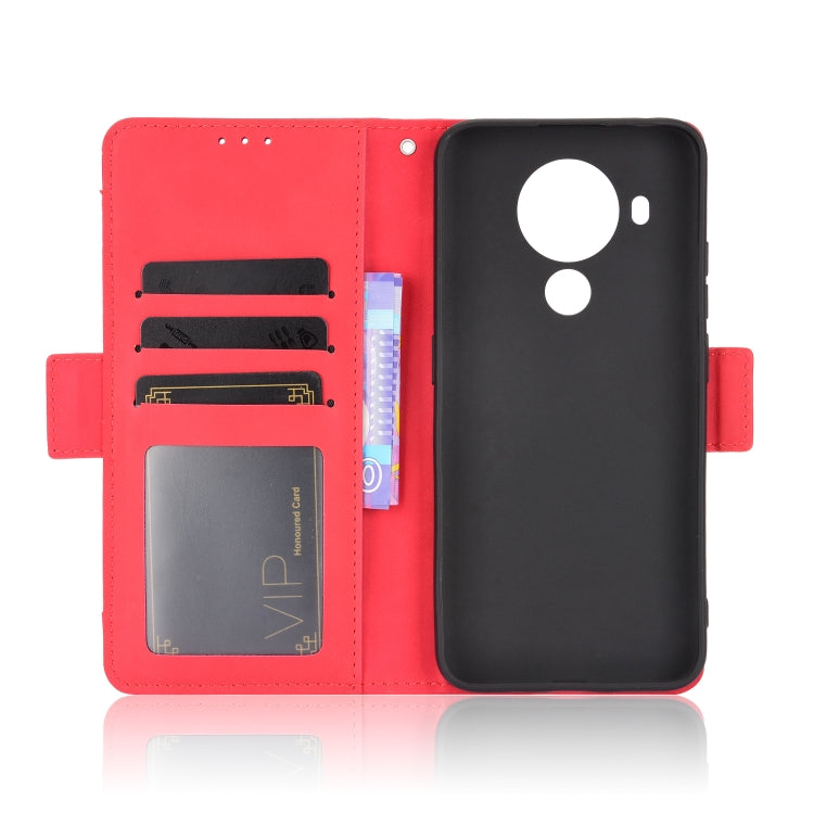 For Nokia 5.4 Skin Feel Calf Pattern Horizontal Flip Leather Case with Holder & Card Slots & Photo Frame