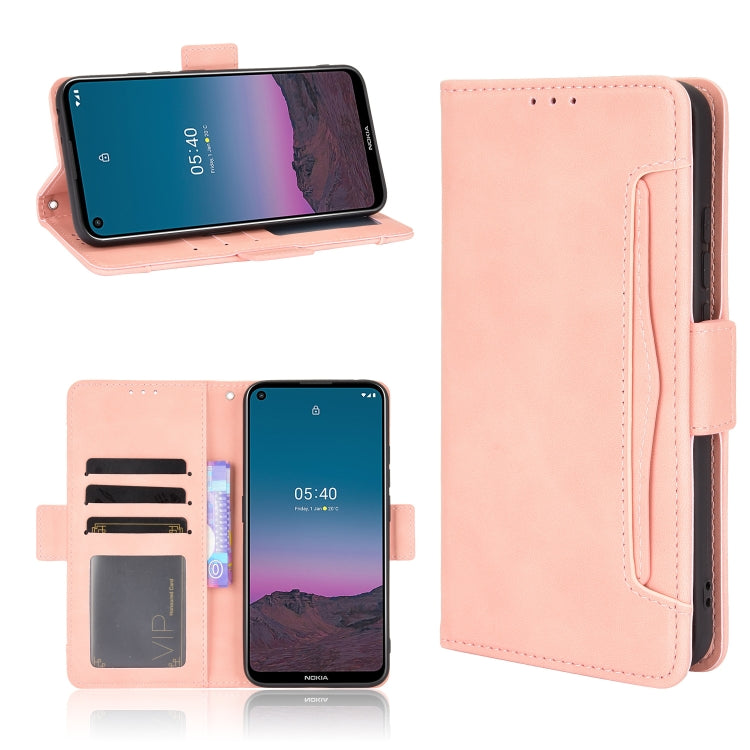For Nokia 5.4 Skin Feel Calf Pattern Horizontal Flip Leather Case with Holder & Card Slots & Photo Frame