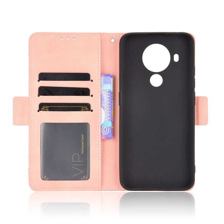 For Nokia 5.4 Skin Feel Calf Pattern Horizontal Flip Leather Case with Holder & Card Slots & Photo Frame