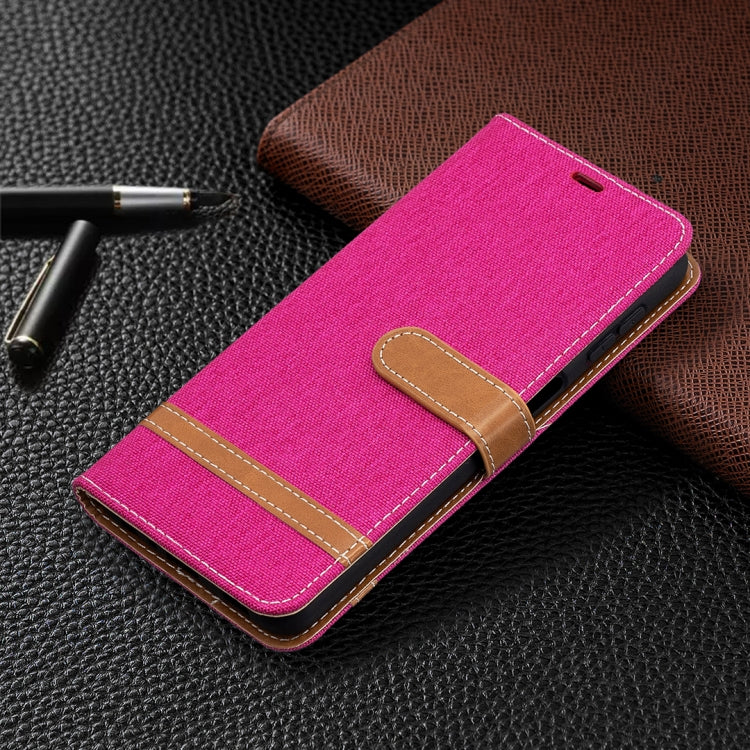 For Samsung Galaxy A32 5G Color Matching Denim Texture Horizontal Flip Leather Case with Holder & Card Slots & Wallet & Lanyard