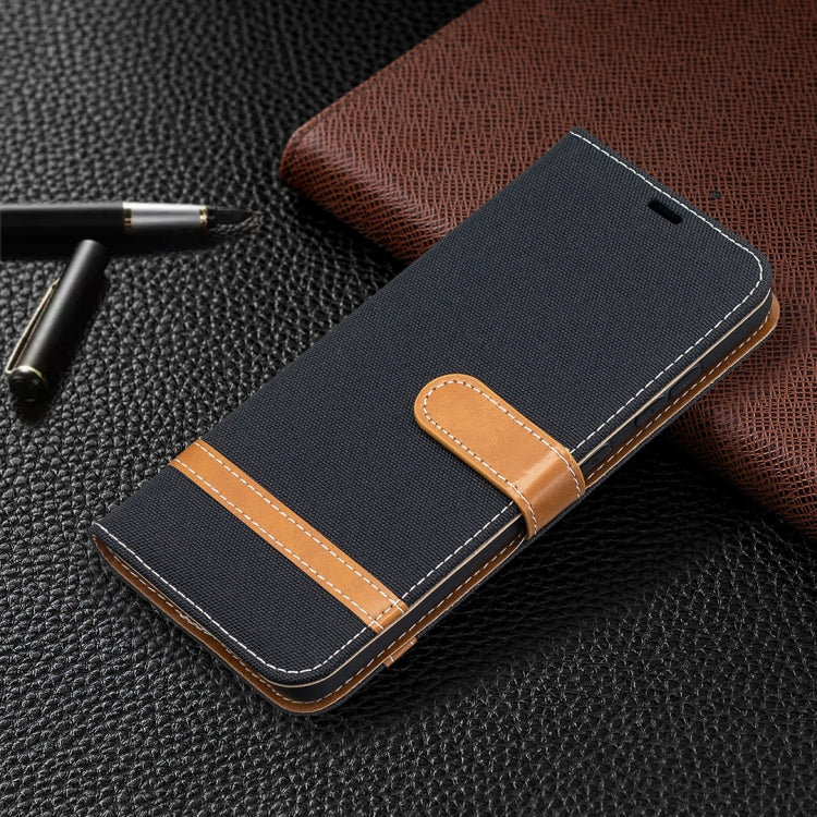 For Samsung Galaxy A52 5G / 4G Color Matching Denim Texture Horizontal Flip Leather Case with Holder & Card Slots & Wallet & Lanyard