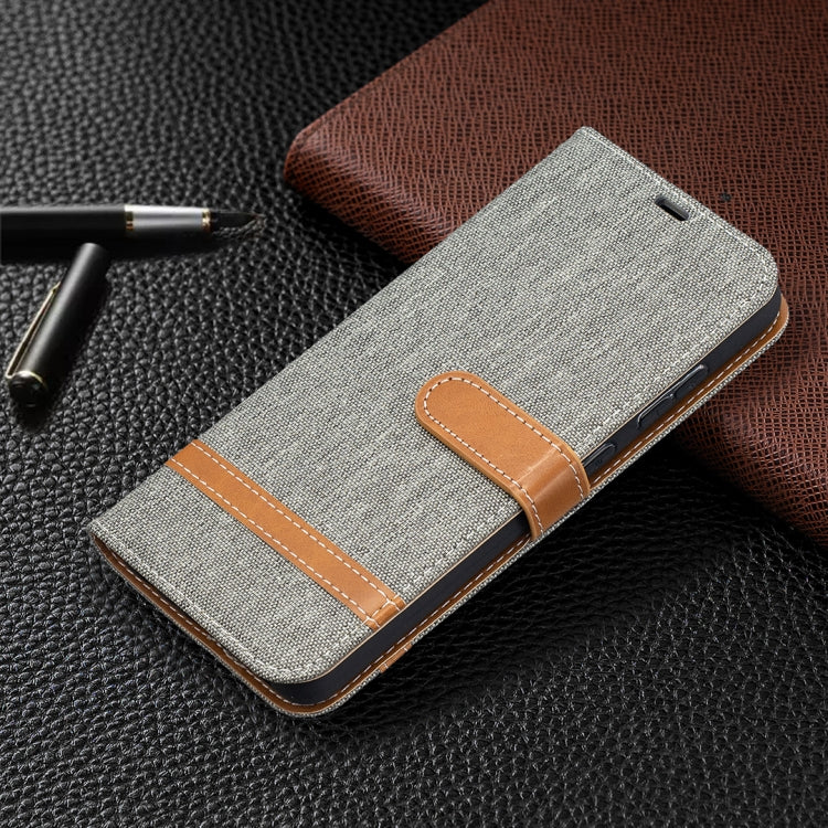 For Samsung Galaxy A52 5G / 4G Color Matching Denim Texture Horizontal Flip Leather Case with Holder & Card Slots & Wallet & Lanyard