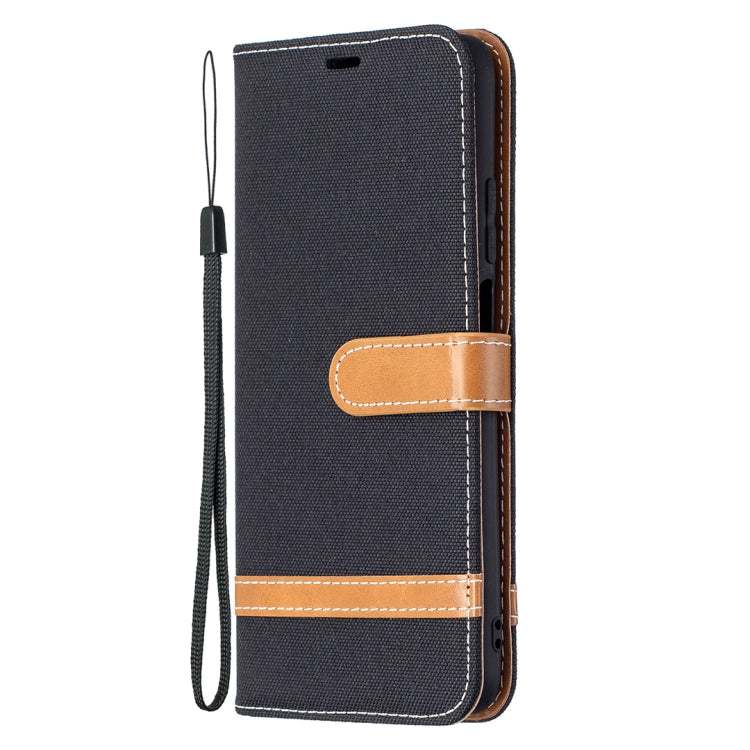 For Xiaomi Poco M3 Color Matching Denim Texture Horizontal Flip Leather Case with Holder & Card Slots & Wallet & Lanyard