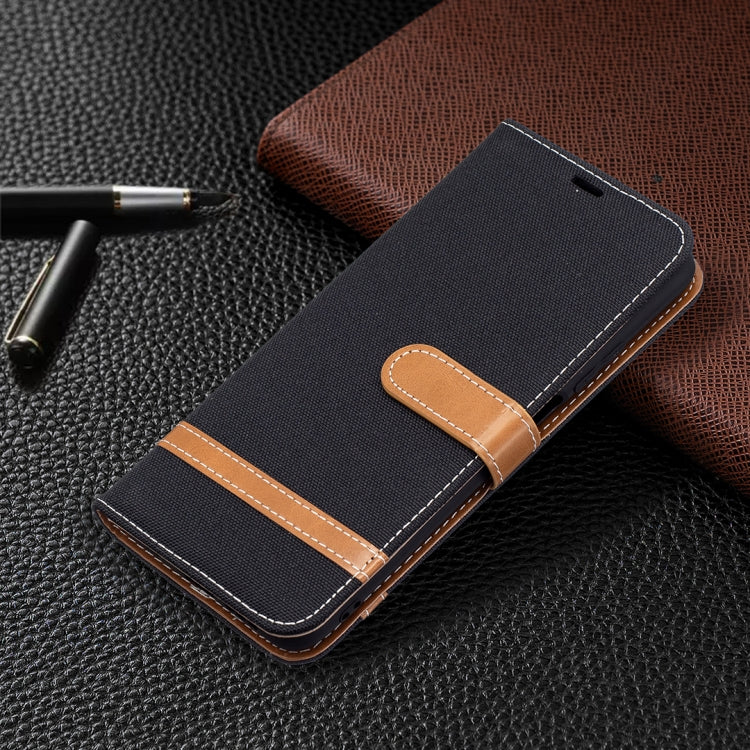 For Xiaomi Poco M3 Color Matching Denim Texture Horizontal Flip Leather Case with Holder & Card Slots & Wallet & Lanyard