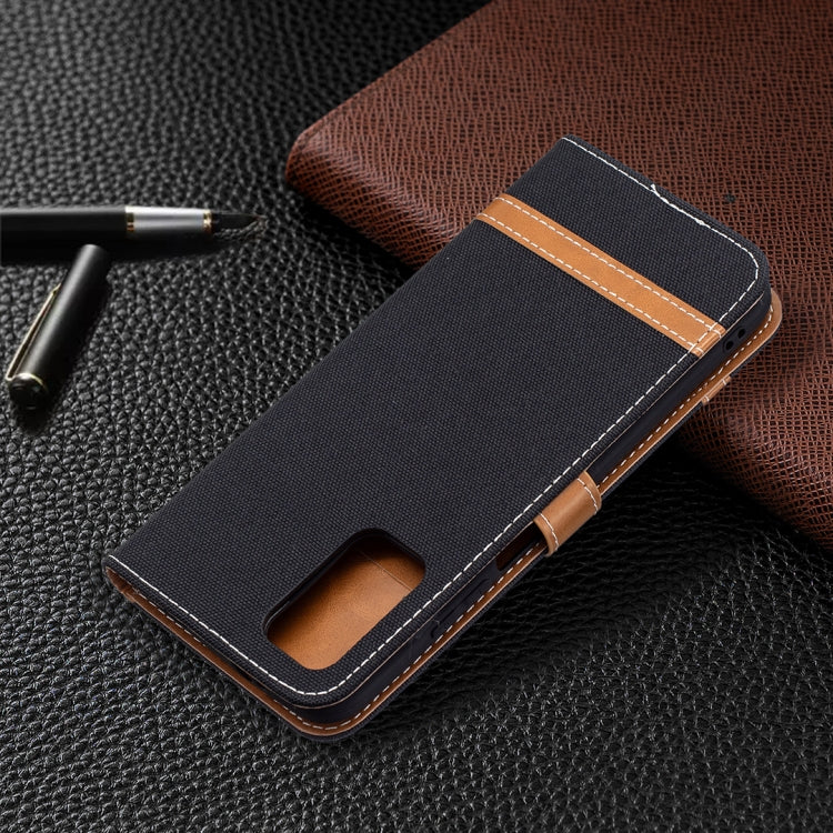 For Xiaomi Poco M3 Color Matching Denim Texture Horizontal Flip Leather Case with Holder & Card Slots & Wallet & Lanyard