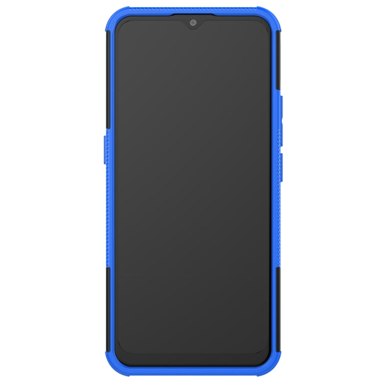 For Motorola Moto E7 Tire Texture Shockproof TPU+PC Protective Case with Holder
