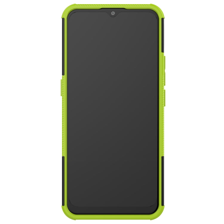 For Motorola Moto E7 Tire Texture Shockproof TPU+PC Protective Case with Holder