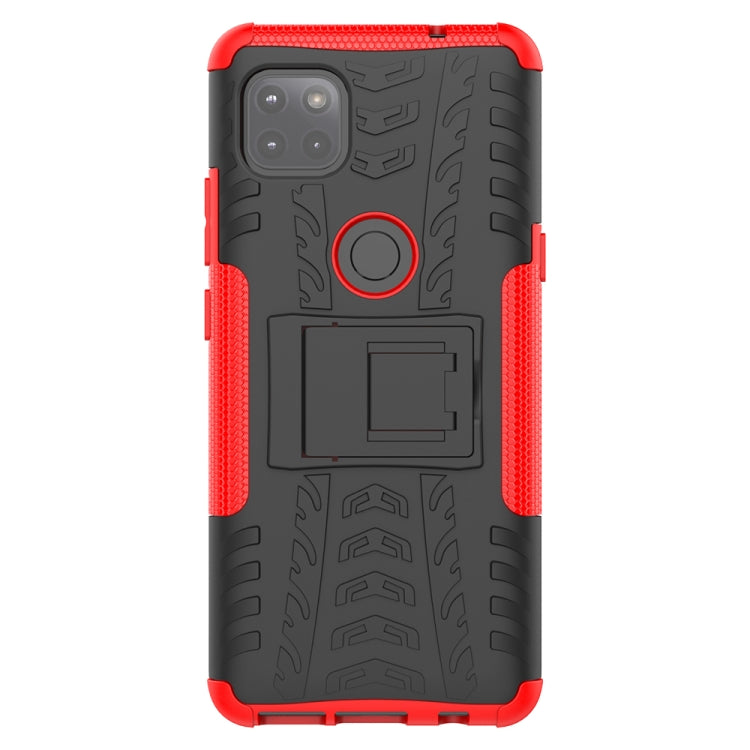 For Motorola Moto G 5G Tire Texture Shockproof TPU+PC Protective Case with Holder