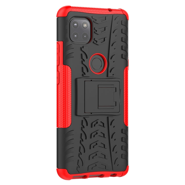 For Motorola Moto G 5G Tire Texture Shockproof TPU+PC Protective Case with Holder