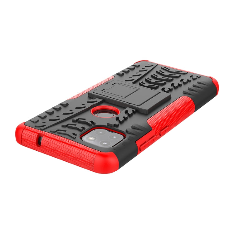 For Motorola Moto G 5G Tire Texture Shockproof TPU+PC Protective Case with Holder