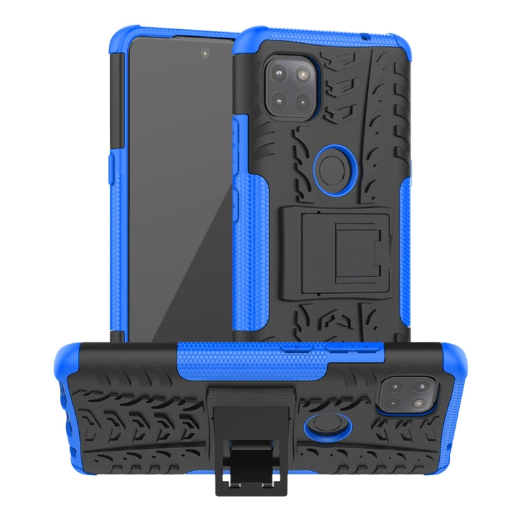 For Motorola Moto G 5G Tire Texture Shockproof TPU+PC Protective Case with Holder