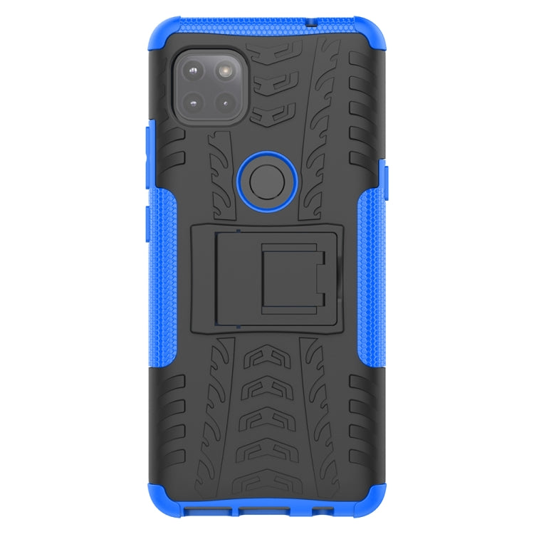 For Motorola Moto G 5G Tire Texture Shockproof TPU+PC Protective Case with Holder