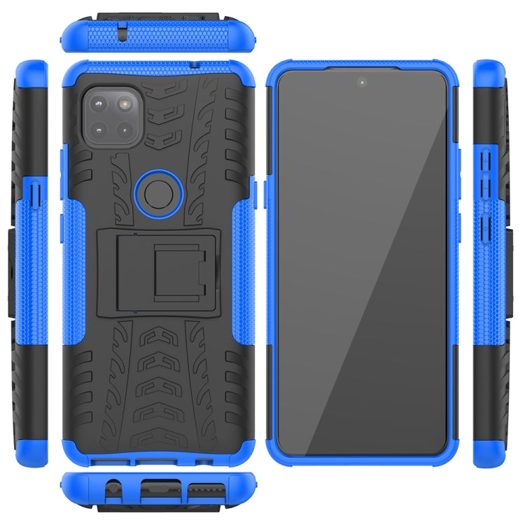 For Motorola Moto G 5G Tire Texture Shockproof TPU+PC Protective Case with Holder