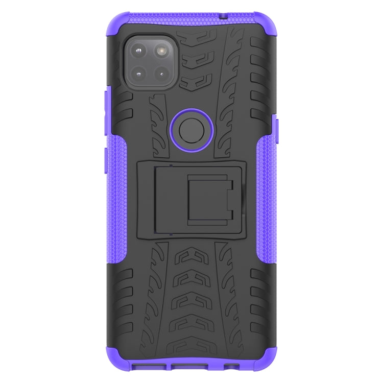 For Motorola Moto G 5G Tire Texture Shockproof TPU+PC Protective Case with Holder
