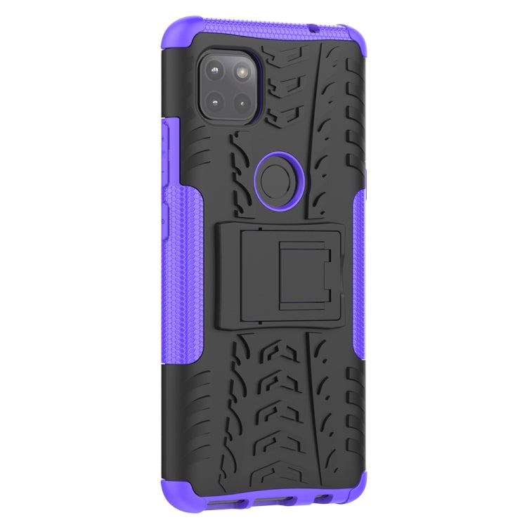 For Motorola Moto G 5G Tire Texture Shockproof TPU+PC Protective Case with Holder
