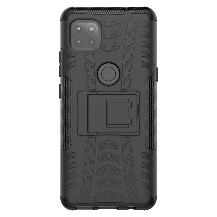 For Motorola Moto G 5G Tire Texture Shockproof TPU+PC Protective Case with Holder