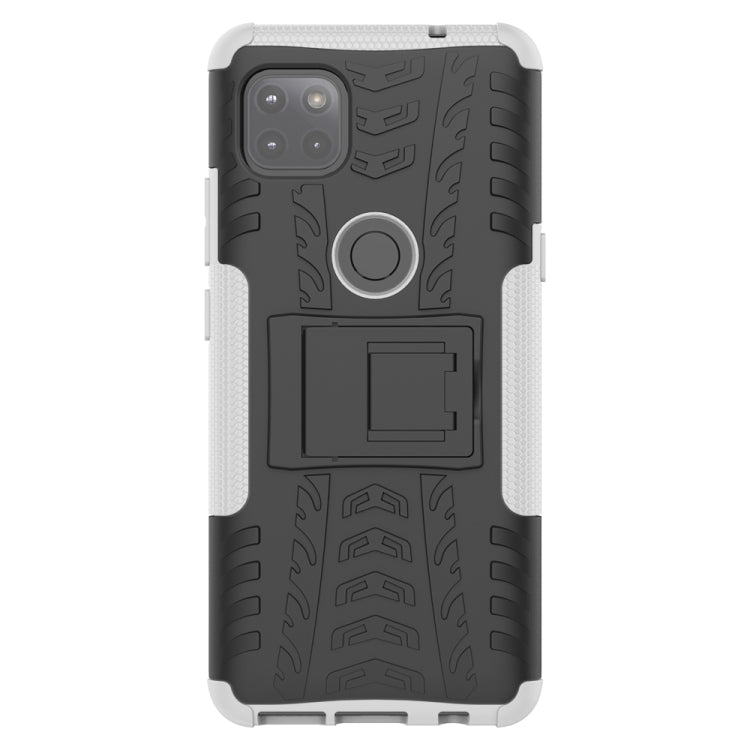 For Motorola Moto G 5G Tire Texture Shockproof TPU+PC Protective Case with Holder