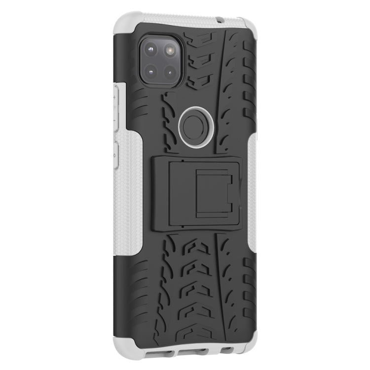For Motorola Moto G 5G Tire Texture Shockproof TPU+PC Protective Case with Holder
