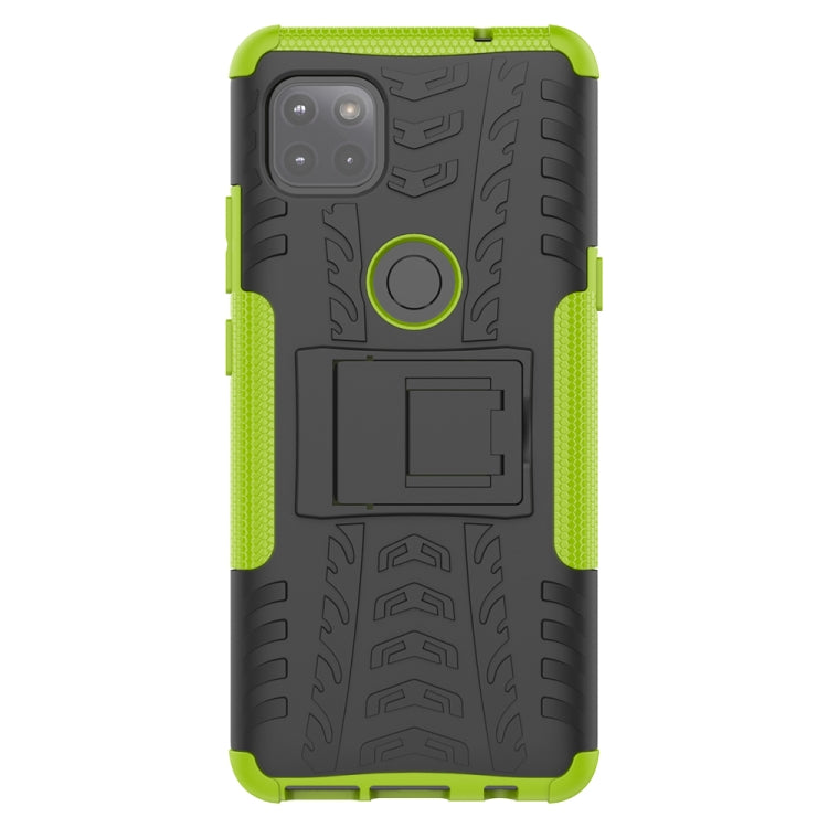 For Motorola Moto G 5G Tire Texture Shockproof TPU+PC Protective Case with Holder