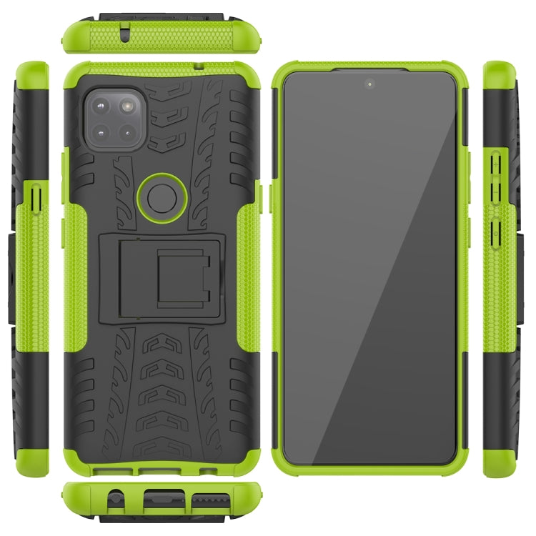 For Motorola Moto G 5G Tire Texture Shockproof TPU+PC Protective Case with Holder