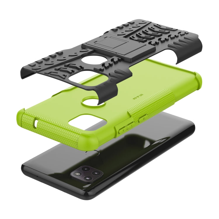 For Motorola Moto G 5G Tire Texture Shockproof TPU+PC Protective Case with Holder