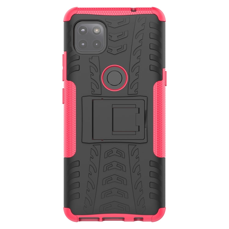 For Motorola Moto G 5G Tire Texture Shockproof TPU+PC Protective Case with Holder