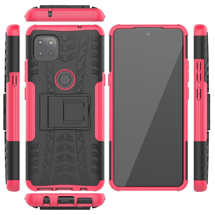 For Motorola Moto G 5G Tire Texture Shockproof TPU+PC Protective Case with Holder