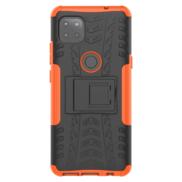 For Motorola Moto G 5G Tire Texture Shockproof TPU+PC Protective Case with Holder