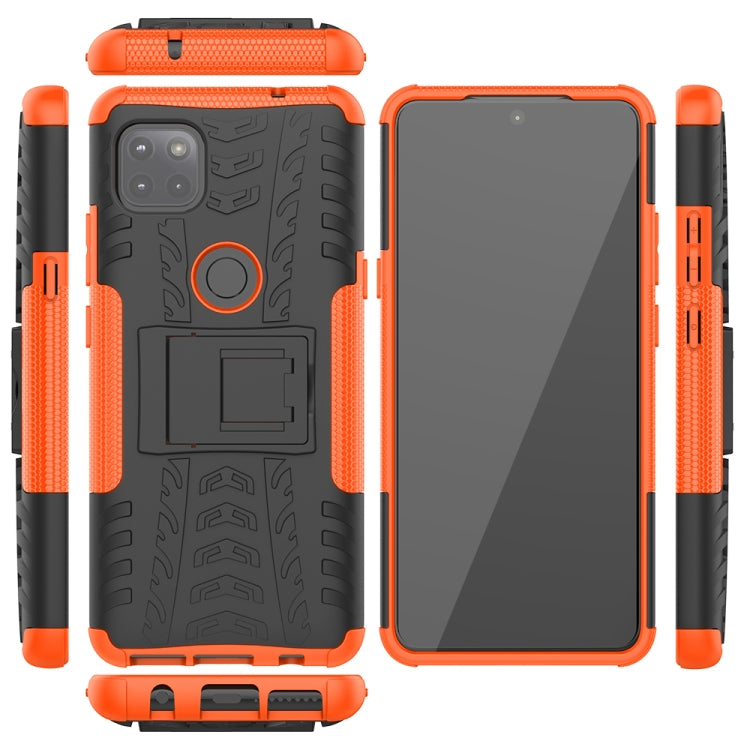 For Motorola Moto G 5G Tire Texture Shockproof TPU+PC Protective Case with Holder