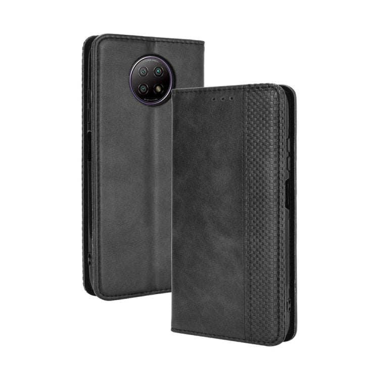 For Xiaomi Redmi Note 9T 5G / Note 9 5G Magnetic Buckle Retro Crazy Horse Texture Horizontal Flip Leather Case with Holder & Card Slots & Photo Frame