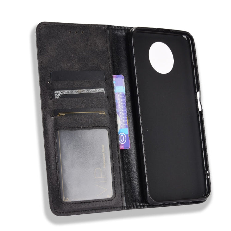 For Xiaomi Redmi Note 9T 5G / Note 9 5G Magnetic Buckle Retro Crazy Horse Texture Horizontal Flip Leather Case with Holder & Card Slots & Photo Frame