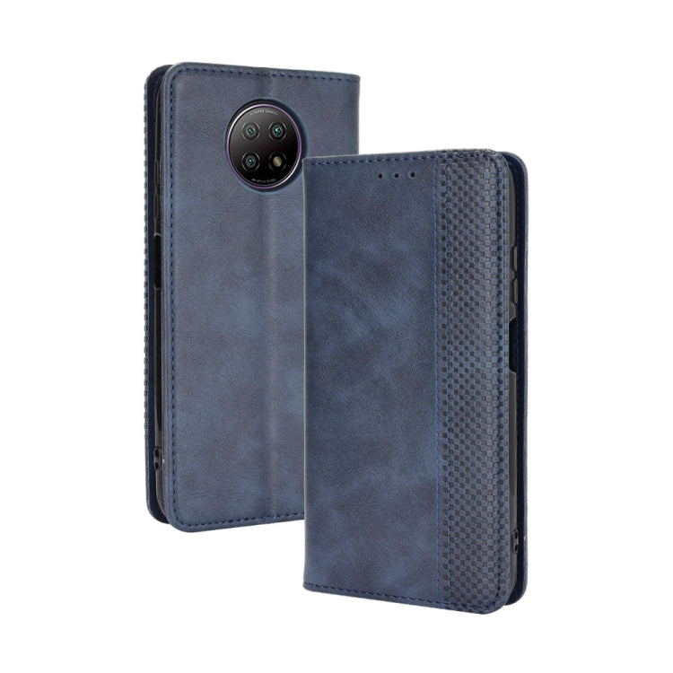 For Xiaomi Redmi Note 9T 5G / Note 9 5G Magnetic Buckle Retro Crazy Horse Texture Horizontal Flip Leather Case with Holder & Card Slots & Photo Frame