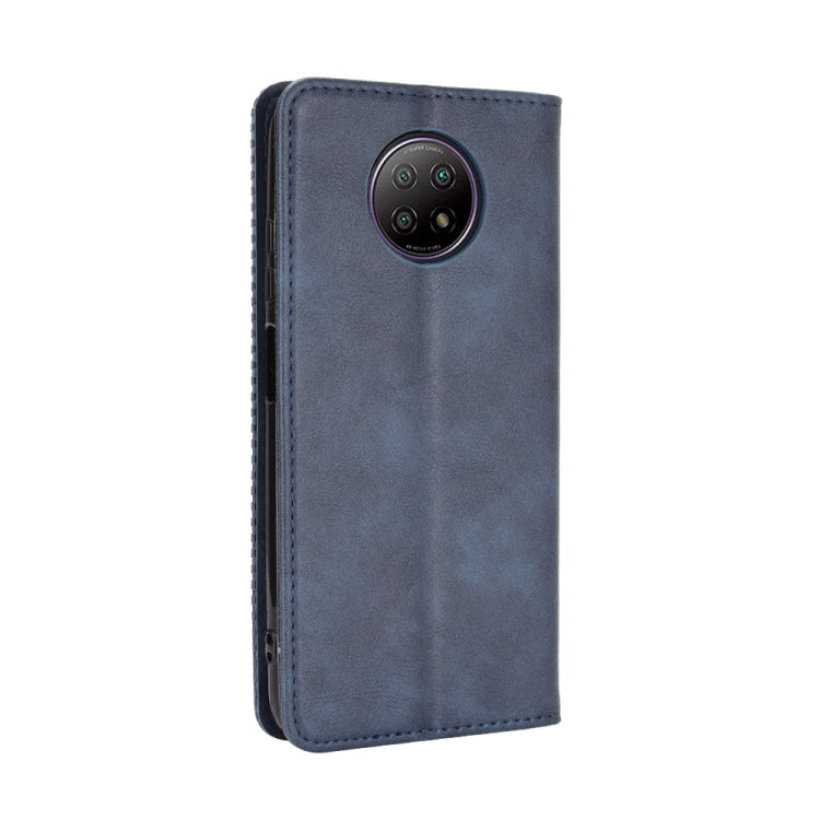 For Xiaomi Redmi Note 9T 5G / Note 9 5G Magnetic Buckle Retro Crazy Horse Texture Horizontal Flip Leather Case with Holder & Card Slots & Photo Frame