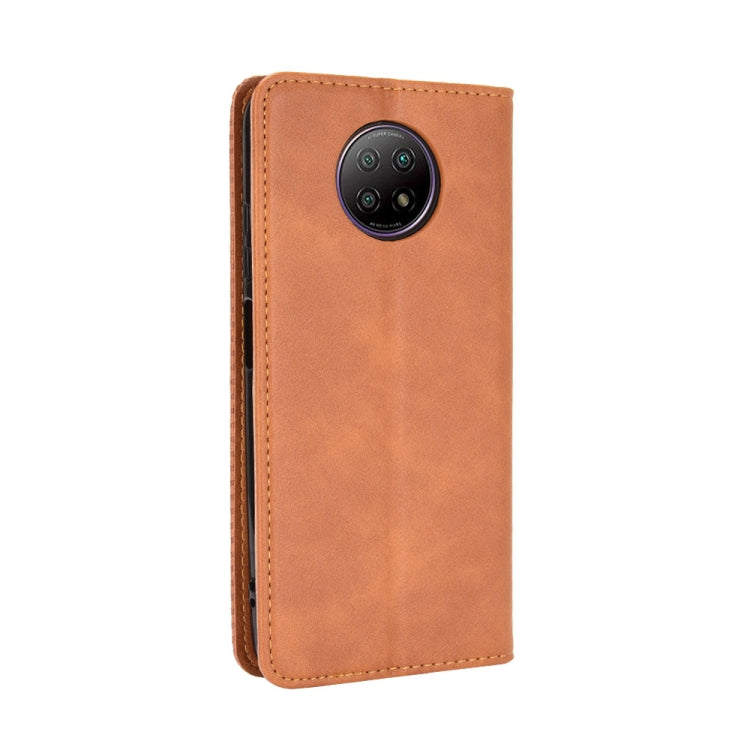 For Xiaomi Redmi Note 9T 5G / Note 9 5G Magnetic Buckle Retro Crazy Horse Texture Horizontal Flip Leather Case with Holder & Card Slots & Photo Frame