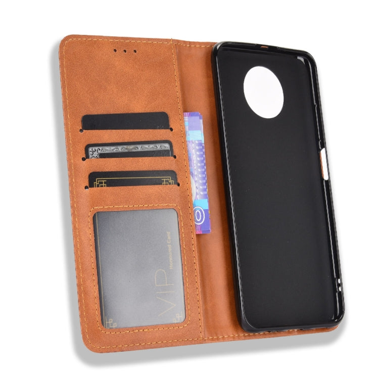 For Xiaomi Redmi Note 9T 5G / Note 9 5G Magnetic Buckle Retro Crazy Horse Texture Horizontal Flip Leather Case with Holder & Card Slots & Photo Frame