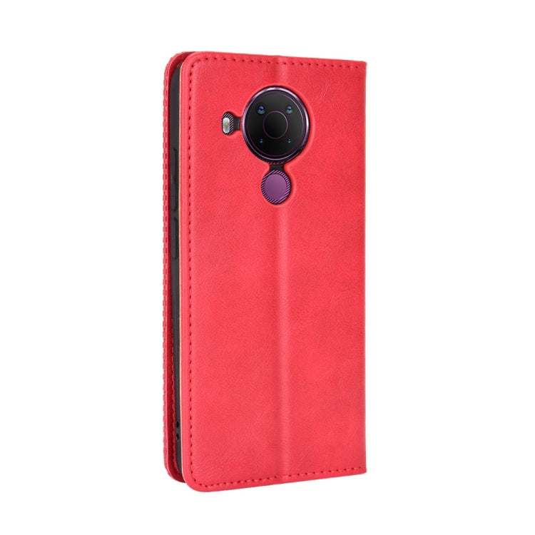 For Nokia 5.4 Magnetic Buckle Retro Crazy Horse Texture Horizontal Flip Leather Case with Holder & Card Slots & Photo Frame