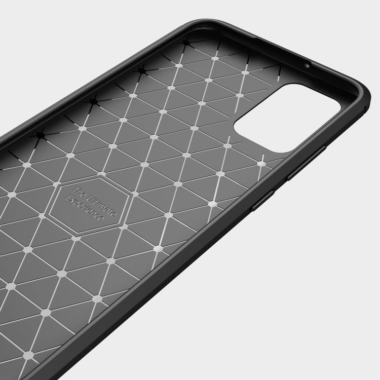 For Samsung Galaxy A02s (European Version) Brushed Texture Carbon Fiber TPU Case