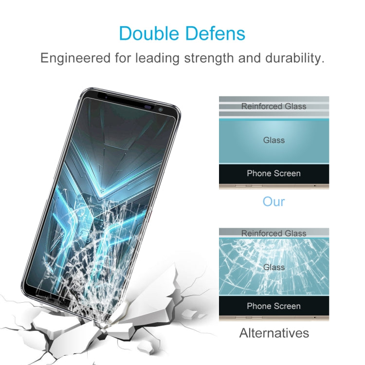 For ASUS ROG Phone 3 Strix 10 PCS 0.26mm 9H 2.5D Tempered Glass Film