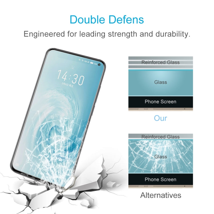 For Meizu 17 / 17 Pro 50 PCS 0.26mm 9H 2.5D Tempered Glass Film