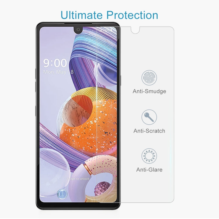 For LG Stylo 6 50 PCS 0.26mm 9H 2.5D Tempered Glass Film