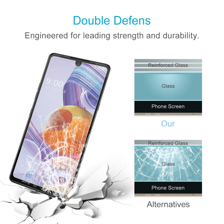 For LG Stylo 6 50 PCS 0.26mm 9H 2.5D Tempered Glass Film