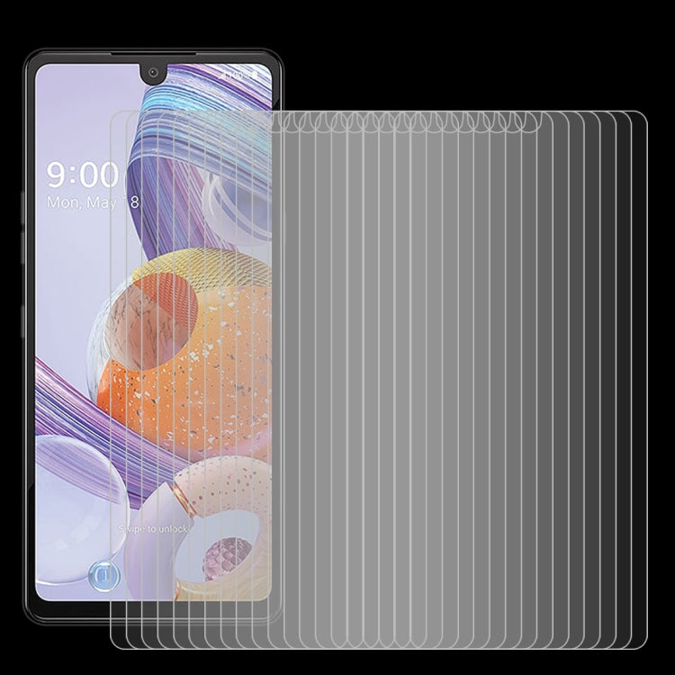 For LG Stylo 6 50 PCS 0.26mm 9H 2.5D Tempered Glass Film